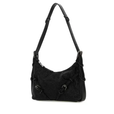 Givenchy Mini Voyou Crystal-embellished Shoulder Bag In Black