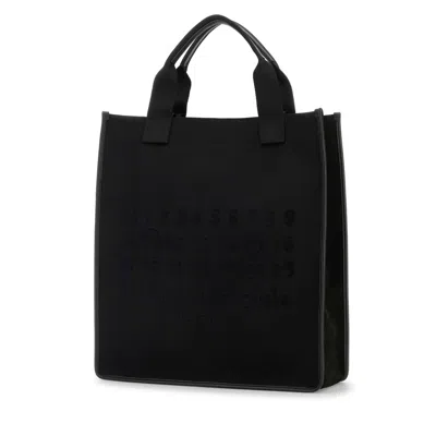 Maison Margiela Rectangular Shopping Bag Top Handles In Black