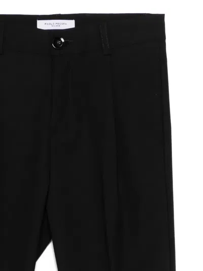 Paolo Pecora Buttoned Suit In Black