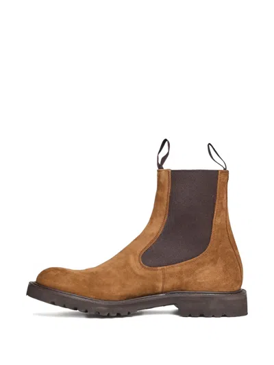 Tricker's Stephen Pull-tab Boots In Brown
