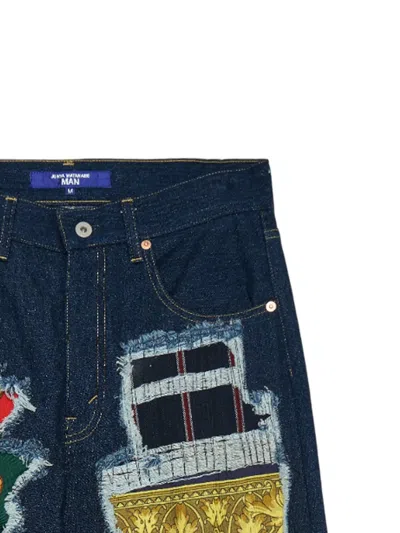 Junya Watanabe Patchwork Five Pockets Trousers In Blue