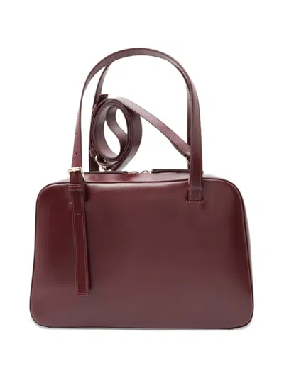 A.p.c. A. P.c. Mini Cowhide Bag For Women In Burgundy