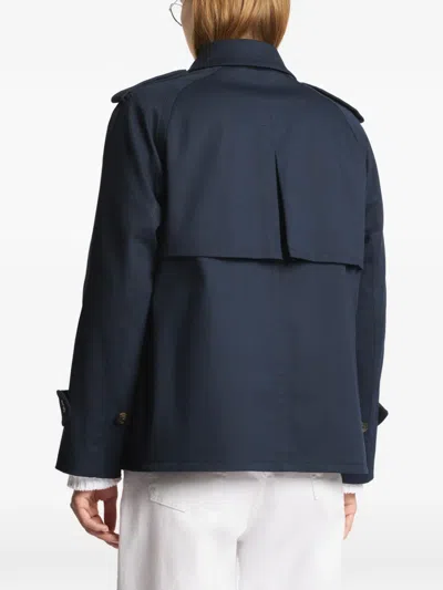 Fay Cape-style Short Jacket In Blue