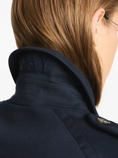 Fay Cape-style Short Jacket In Blue