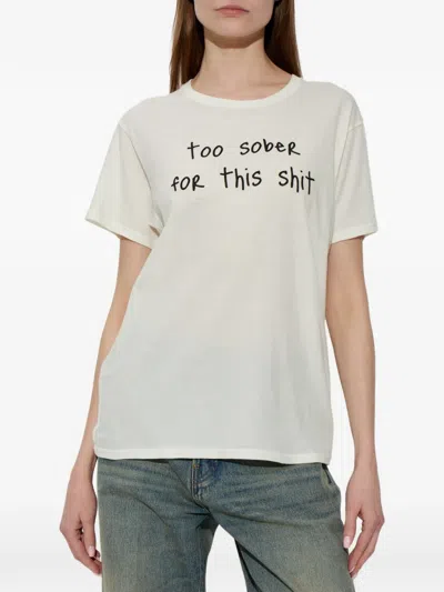 R13 Text-print T-shirt In Multi