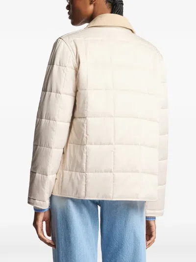 Fay Quilted Jacket In Neutral