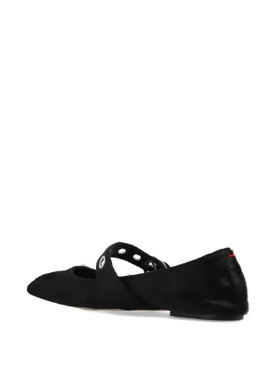Aeyde Uma Eyelet Ballet Flats In Black