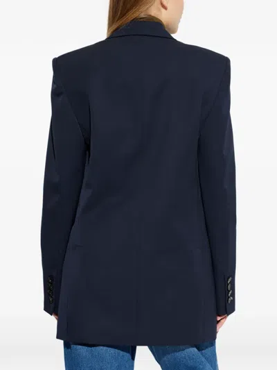 Stella Mccartney Buttoned Double-breasted Jacket In Blue