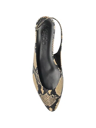 Aeyde Snake-pattern Flat Pumps In Multi