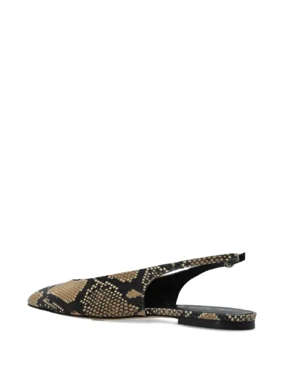 Aeyde Snake-pattern Flat Pumps In Multi