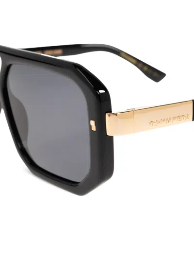 Dsquared2 Pilot-frame Sunglasses In Black