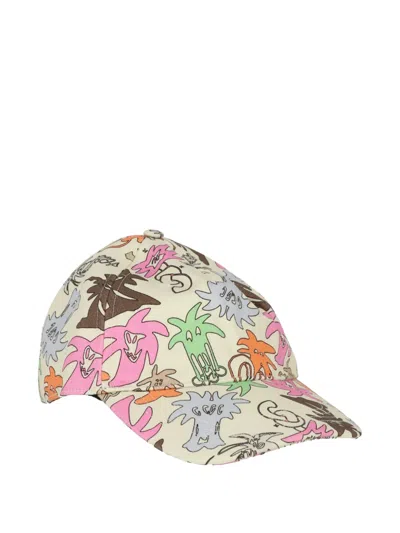 Palm Angels Patterned Hat In Multi