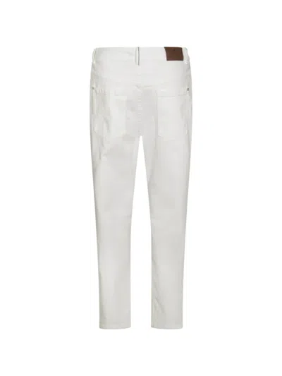 Brunello Cucinelli Multi-pocket Jeans In White