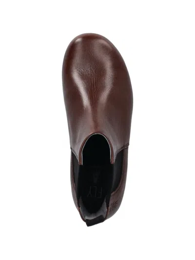 Fly London Wedge-hell Chelsea Boots In Brown