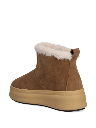 Blauer Emery02 Emblem Trim Boots In Brown