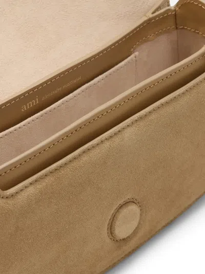 Ami Alexandre Mattiussi Ami Paris Women Suede Shoulder Bag With Logo On The Front In Multi