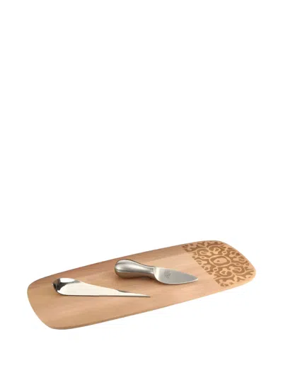 Alessi Cheese Serving Board Set In Multi