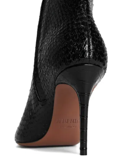Paris Texas Vera 105 Snake-effect Leather Ankle Boots In Multi