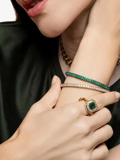 Shay Emerald Bangle In Brown