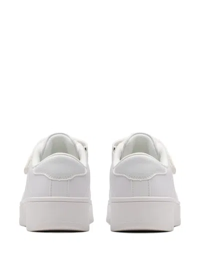 Clarks Barley Step Touch-strap Sneakers In White