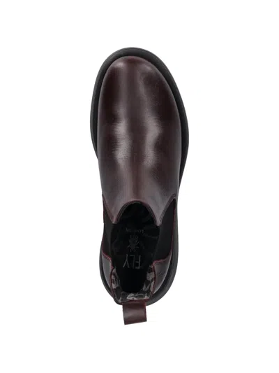 Fly London Pull-on-style Chelsea Boots In Red