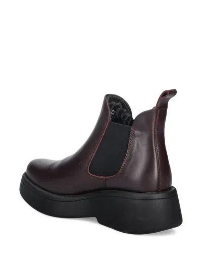 Fly London Pull-on-style Chelsea Boots In Red