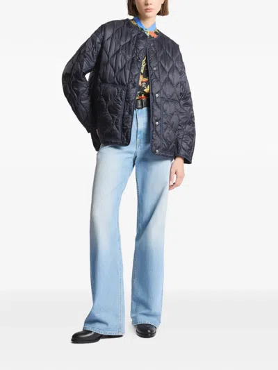 Fay Quilted Jacket In Blue