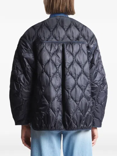 Fay Quilted Jacket In Blue