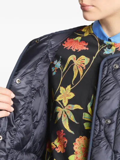 Fay Quilted Jacket In Blue