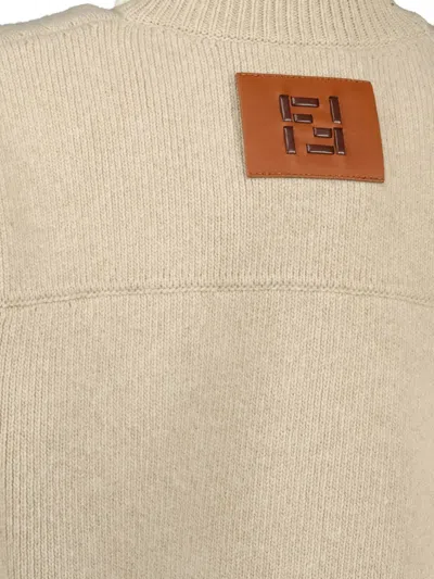 Fendi Buttoned-flap Pocket Fitted Jacket In Gray