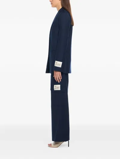 Off-white Cargo-pocket Trousers In Blue