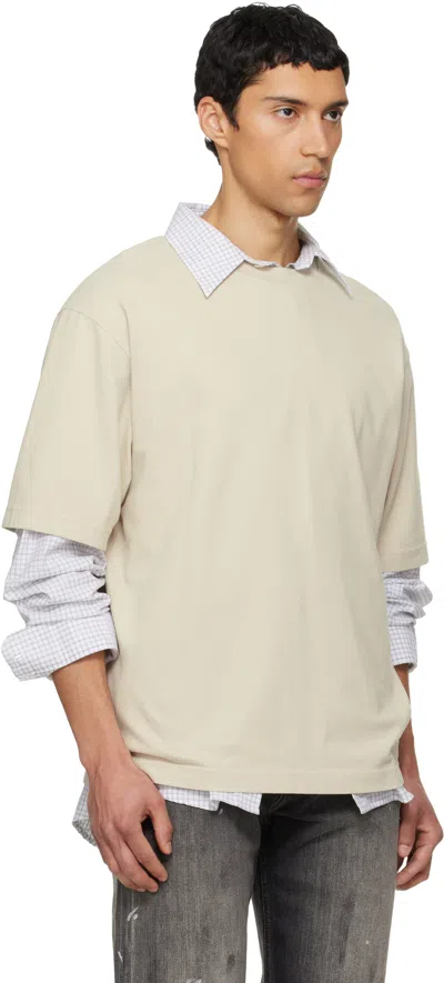 Acne Studios Off-white Logo T-shirt In White