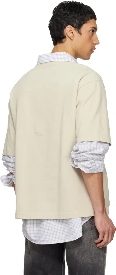 Acne Studios Off-white Logo T-shirt In White