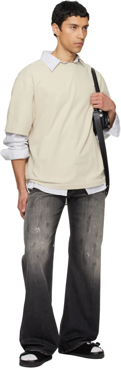 Acne Studios Off-white Logo T-shirt In White