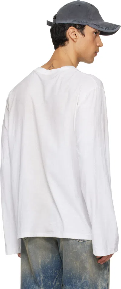 Acne Studios Off-white Logo T-shirt In White