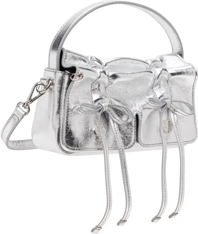 Acne Studios Silver Multipocket Micro Metallic Bag
