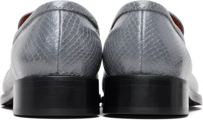 Acne Studios Leather Loafers In Gray