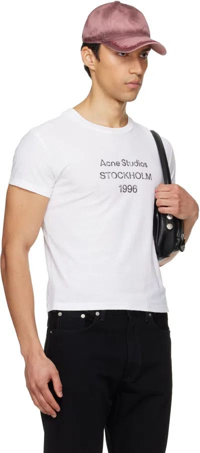 Acne Studios Graphic T-shirt In White