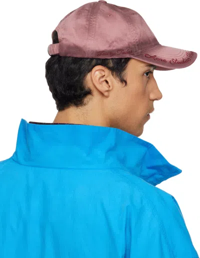 Acne Studios Pink Logo Cap In Pink