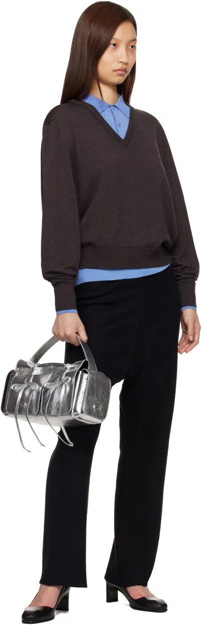 Acne Studios Silver Multipocket Bag