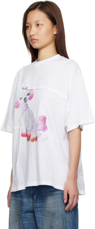 Acne Studios Printed Cotton-jersey T-shirt In White