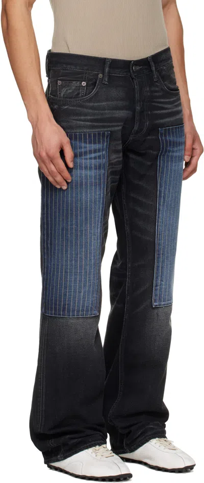 Acne Studios Black Patchwork 2010 Jeans In Blue
