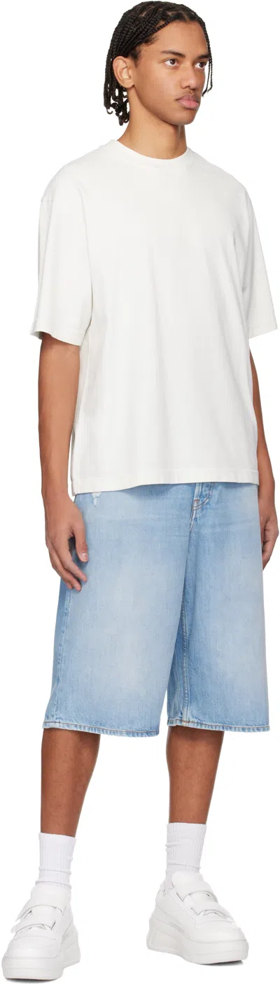 Acne Studios White Velcro Strap Platform Sneakers In White