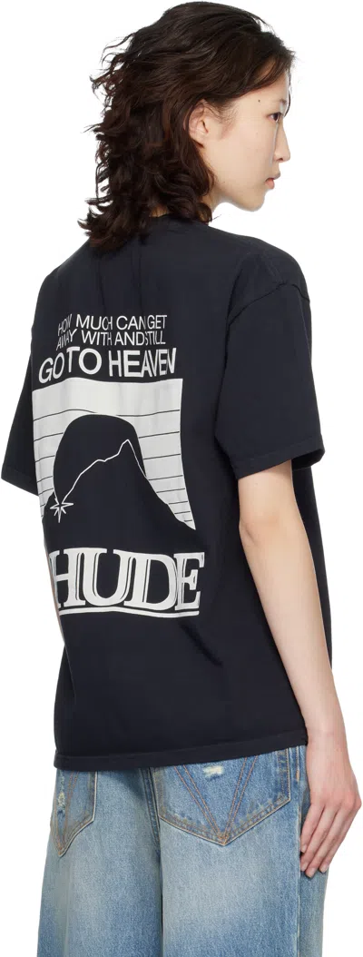 Rhude Black Moonlight Pack T-shirt In Black