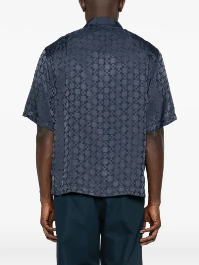 Sandro Check-pattern Shirt In Blue