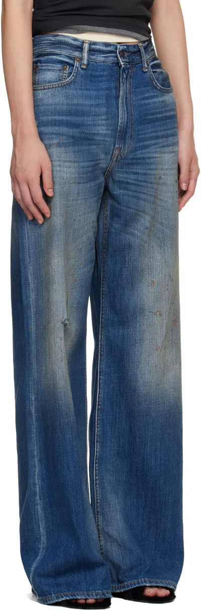 Acne Studios Regular Fit Jeans 2021m Mid In Blue