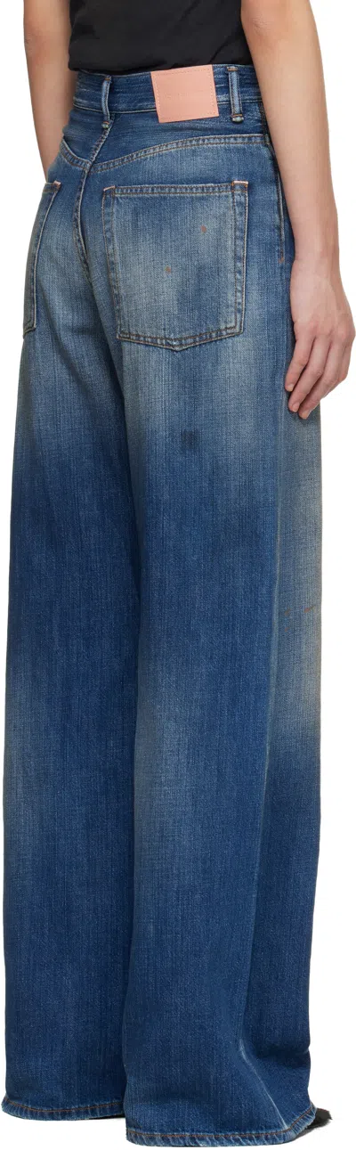 Acne Studios Regular Fit Jeans 2021m Mid In Blue