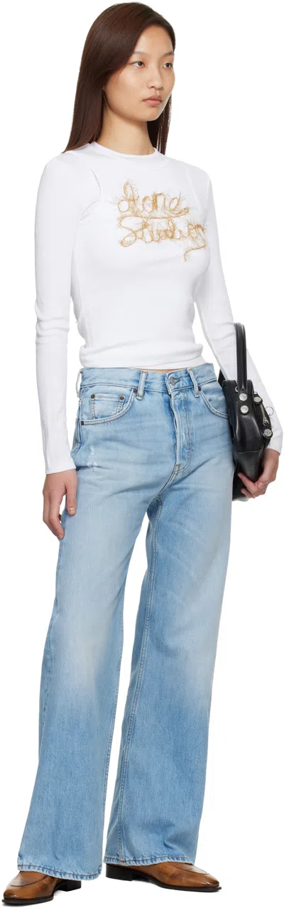 Acne Studios Blue 2021f Regular Fit Jeans In Blue