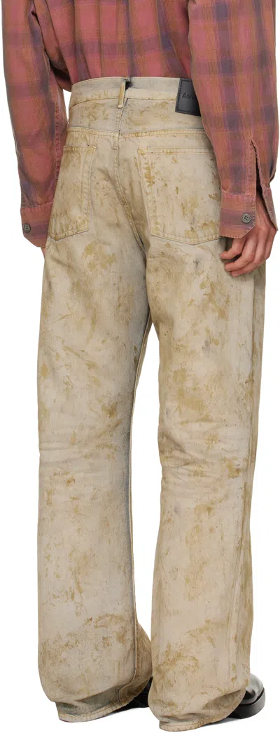 Acne Studios Beige Regular Fit 2021m Jeans In Brown
