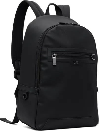 Hugo Boss Black Logo Hardware Backpack In Black